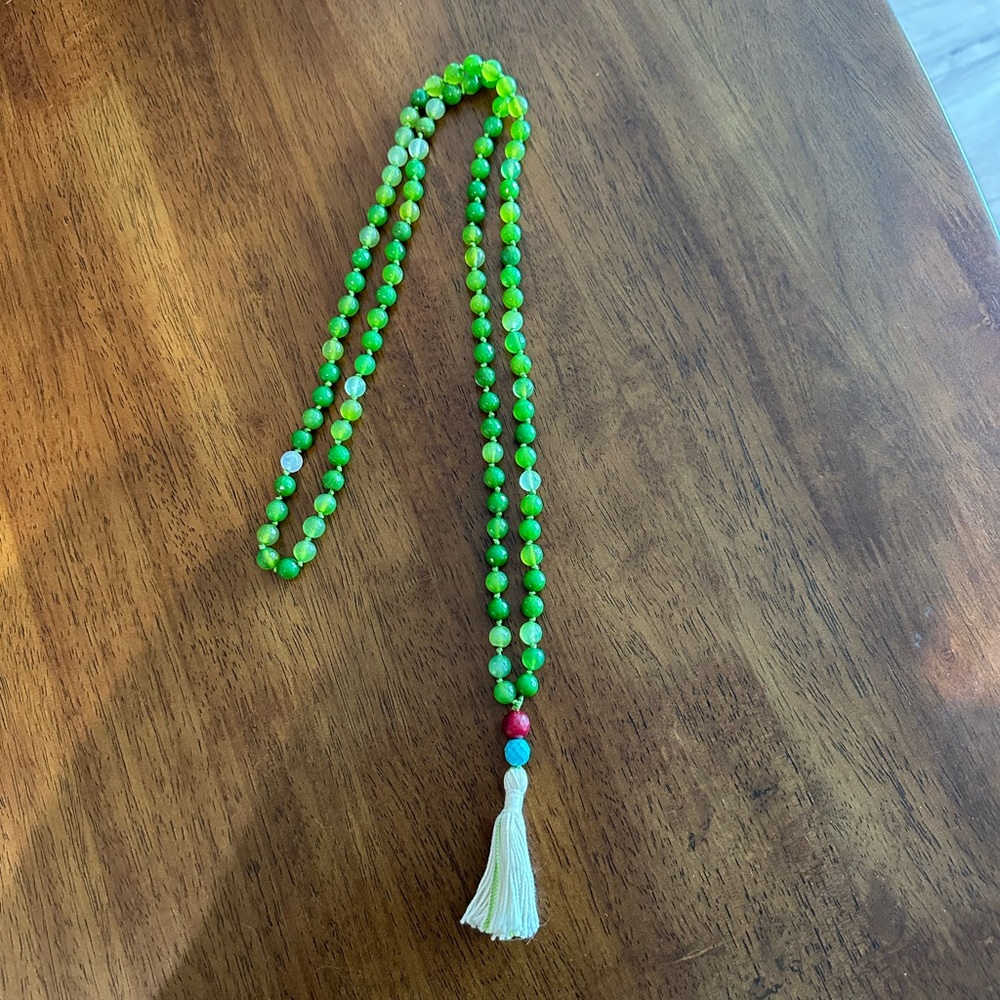 Jade mala beads